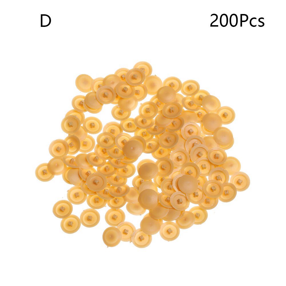 200 stk/pose praktiske selvskærende skruer indretningsdæksel plastmøtrikker bolte dæksler udvendige beskyttelseshætter møbel hardware hul: D