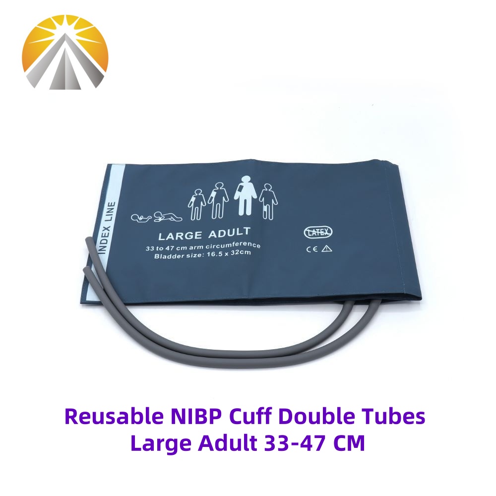 Reusable Six Sizes Available Neonates Child Adult Blood Pressure NIBP Cuff With Double Tubes Two Hose For Multi Patient Monitor: MULTI