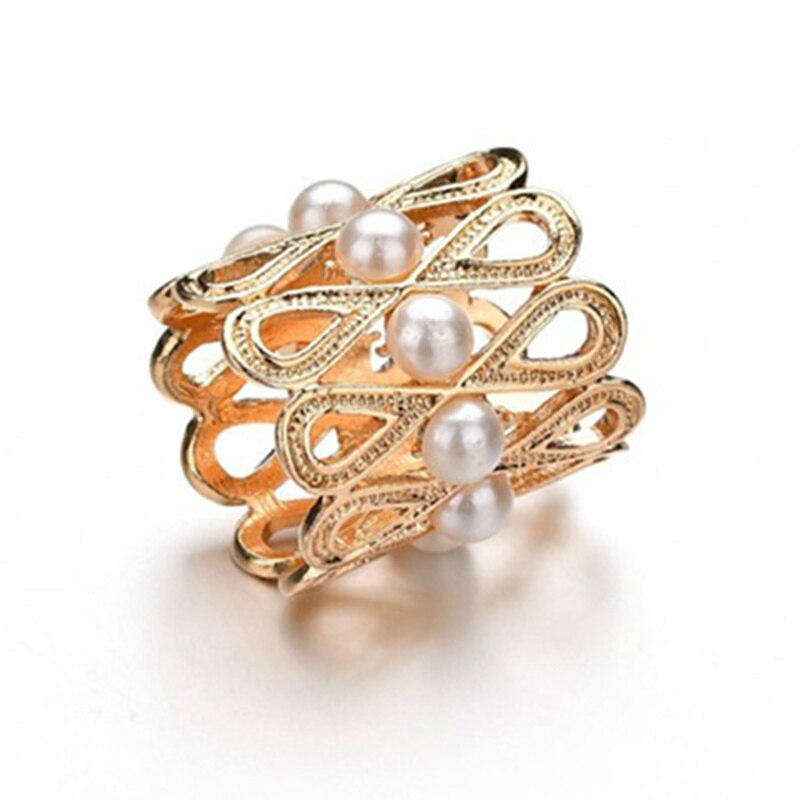 Koreanische Jahrgang-schalschnalle mit hohlem gänseblümchenmuster, schlauchschalschnalle, seidenschalclips, broschen für damen, schmuck, bekleidungsaccessoire: Gold
