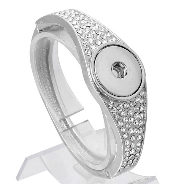 18mm Snap Jewelry Snap Bracelet Snap Button Bracelet Bangles Fit 18MM Snap Jewelry for Women Men Bracelets