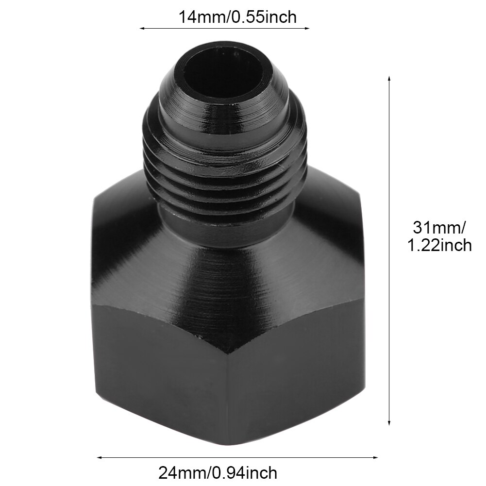 Vrouwelijke AN10 Om AN6 Mannelijke Expander Reducer Druk Adapter Slang Aluminiumlegering Fitting Straight