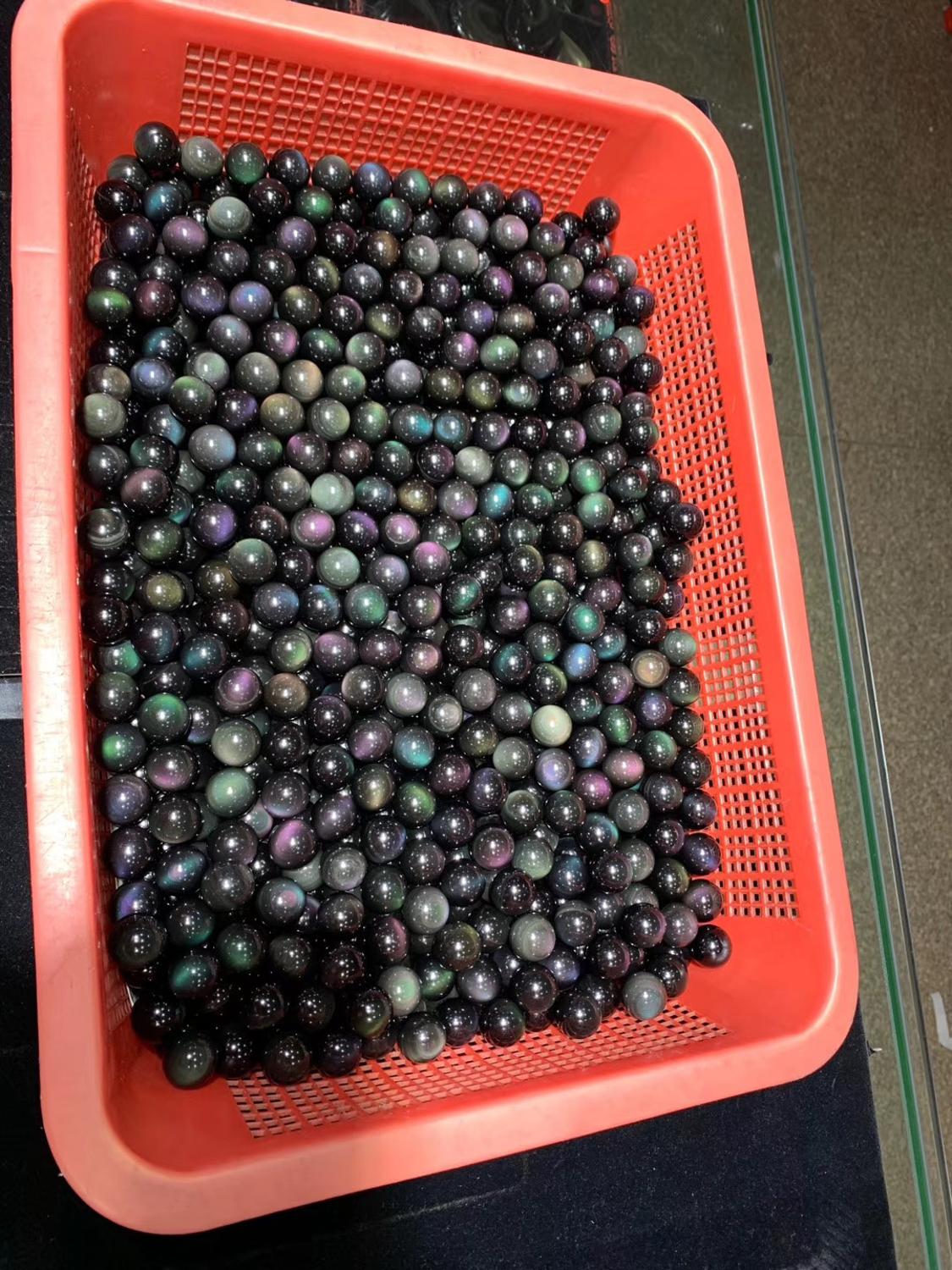 19.5-20Mm Regenboog Obsidiaan Kralen Natuurlijke Edelsteen Kralen Diy Losse Kralen Voor Sieraden Maken !