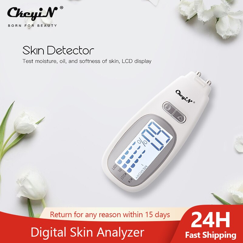 Digitale Huid Analyzer Mini Facial Olie Inhoud Detector Pen Huid Vocht Olie Test Massage Apparaat Grote Scherm Geheugenfunctie 31