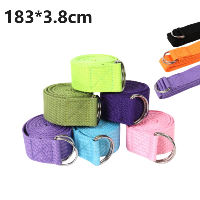Yoga Stretch Riem Multi-Colors Fitness Gymkoord Voor Yoga Pilates Balletdans Figuur Vorm Been Stretchband Yoga Riem