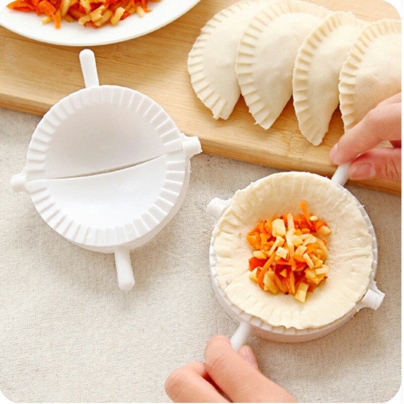 Plastic Dumplings Tool Diy Dumpling Mold Dough Druk Ravioli Mallen Koken Pastry Chinese Voedsel Jiaozi Maker Keuken Tool