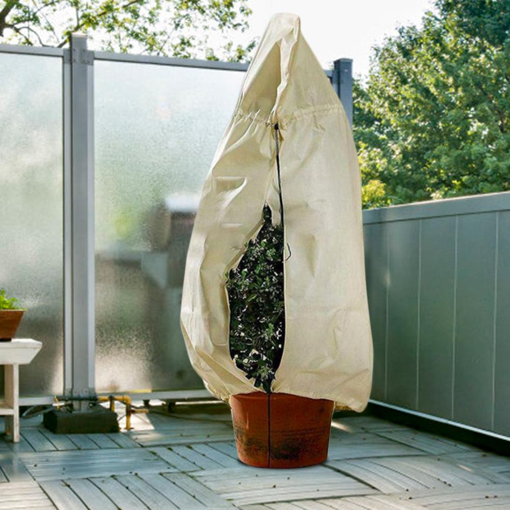 Cubierta de planta cálida para invierno, arbusto de árbol, bolsa protectora de plantas, protección contra heladas para patio, plantas de jardín, cubierta de congelación de árbol pequeño