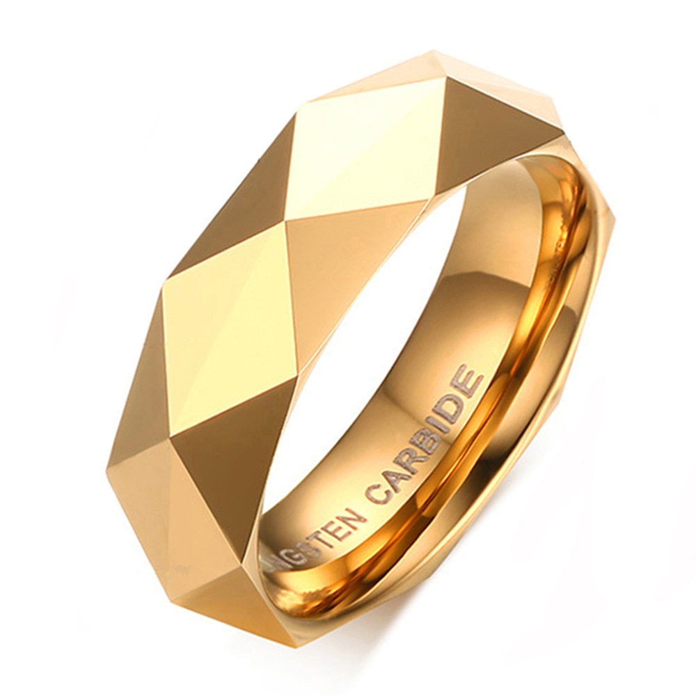 Tungsten Ring Wedding Bands Ring Geometrische 6mm Vrouwen Tungsten Carbide Ringen Sieraden Unisex heren Tungsten Ring