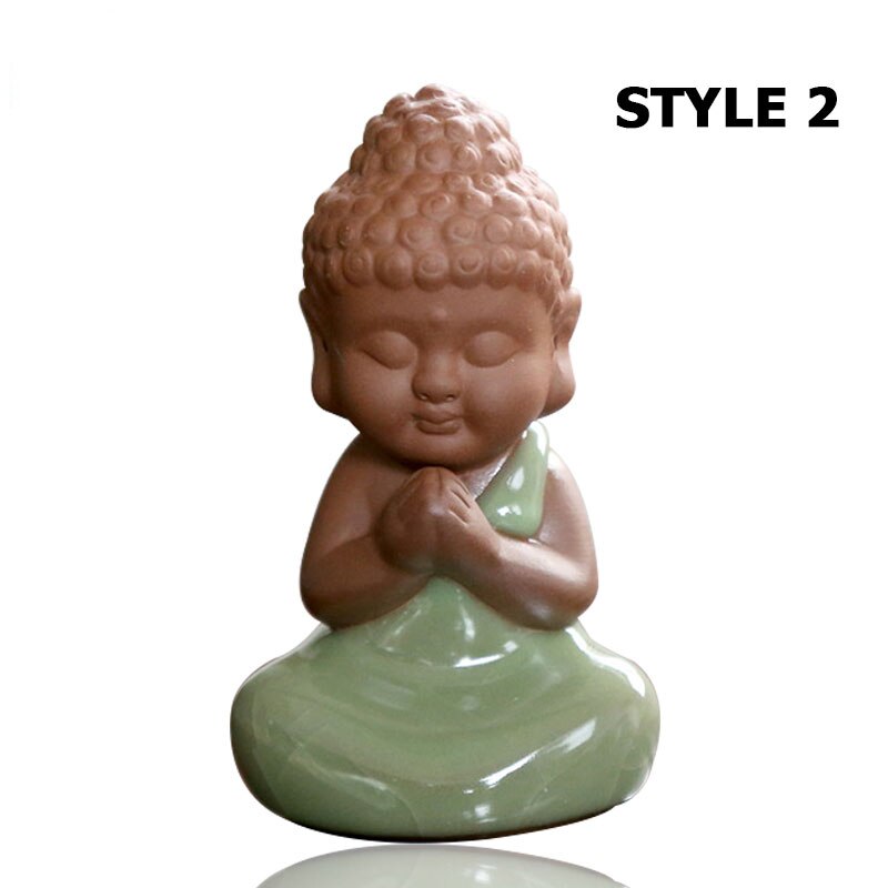 3 Styles différents Geyao petit bouddha en forme de porcelaine thé animaux thé noir Da Hong Pao thé outils: style 2