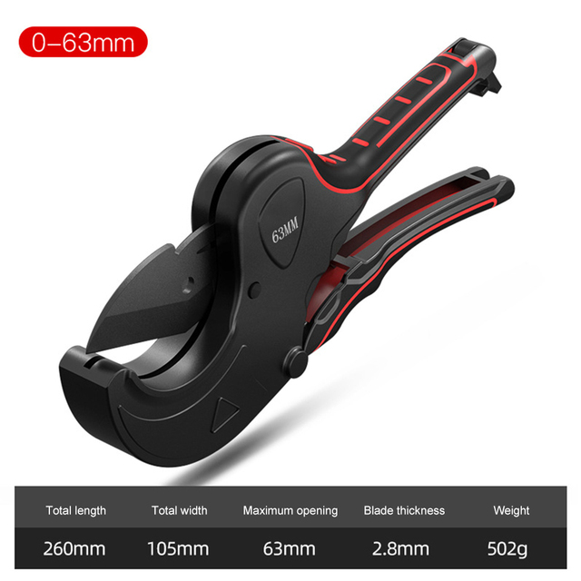 Pijp Cutter 32-75Mm Pijp Snijden Schaar Ratel Snijder Buis Slang Plastic Buizen Pvc/Ppr Sanitair Handleiding handgereedschap: 03