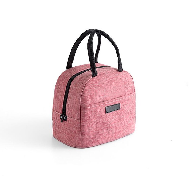 Portable Lunch Bag Thermal Bags Insulated Lunch Box Cooler Bag For Women Convenient Tote Food Bags For Work: Red