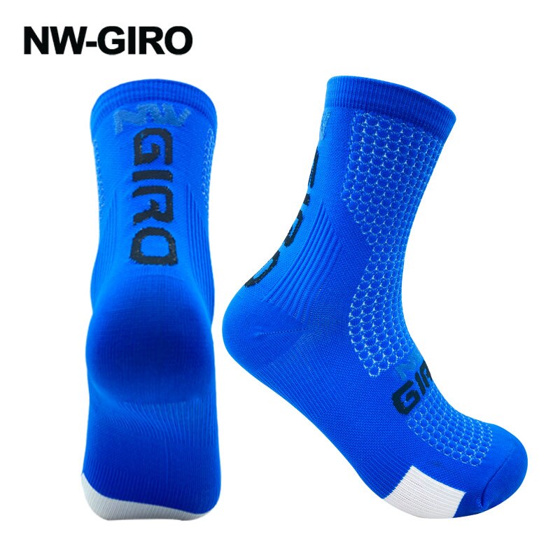 NW-GIRO 2022 Cycling Socks Man Bike Running Mtb Men&#39;s Bicycle Compression Knee-high Funny White Blace Black Green