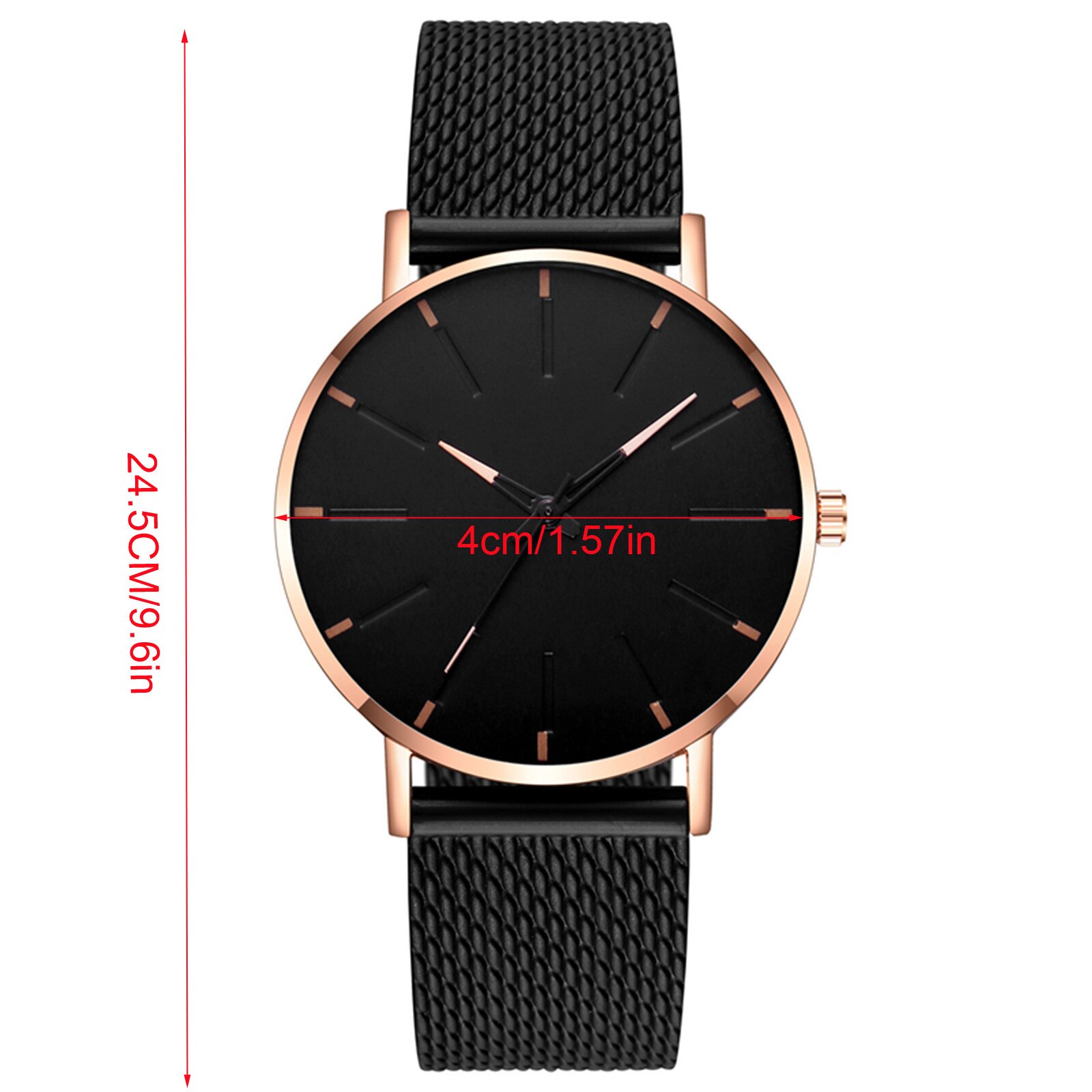 Men's mesh strap ultra-thin quartz watch Men's ultra-thin quartz watch Couple Analog Quartz Round Wrist men's watch #40