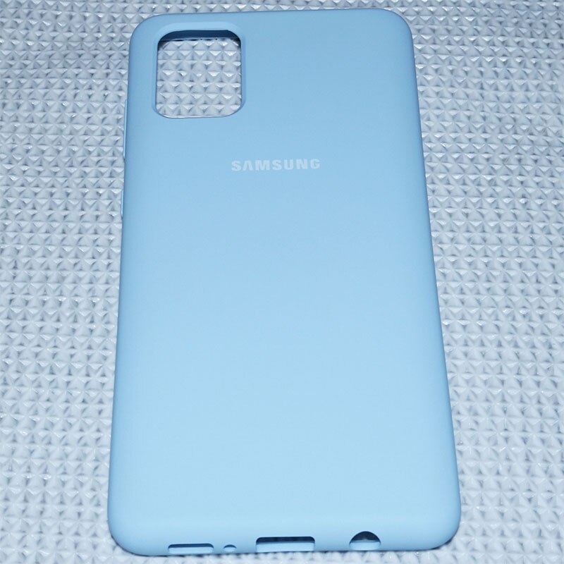 Samsung A51 Caso Posteriore Originale di Silicone Liquido morbida Come la Seta Per Il Caso di Samsung Galaxy A71 Custodia protettiva antiurto cassa Del Telefono: For Galaxy A71 / Cielo Blu