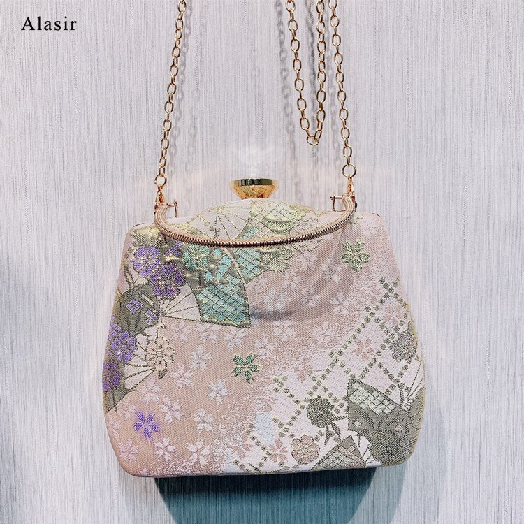 Alasir Abend Tasche Alte Stil Cheongsam Tasche Jahrgang Frauen Handtasche Chinesischen Stil Rosa Schulter Taschen
