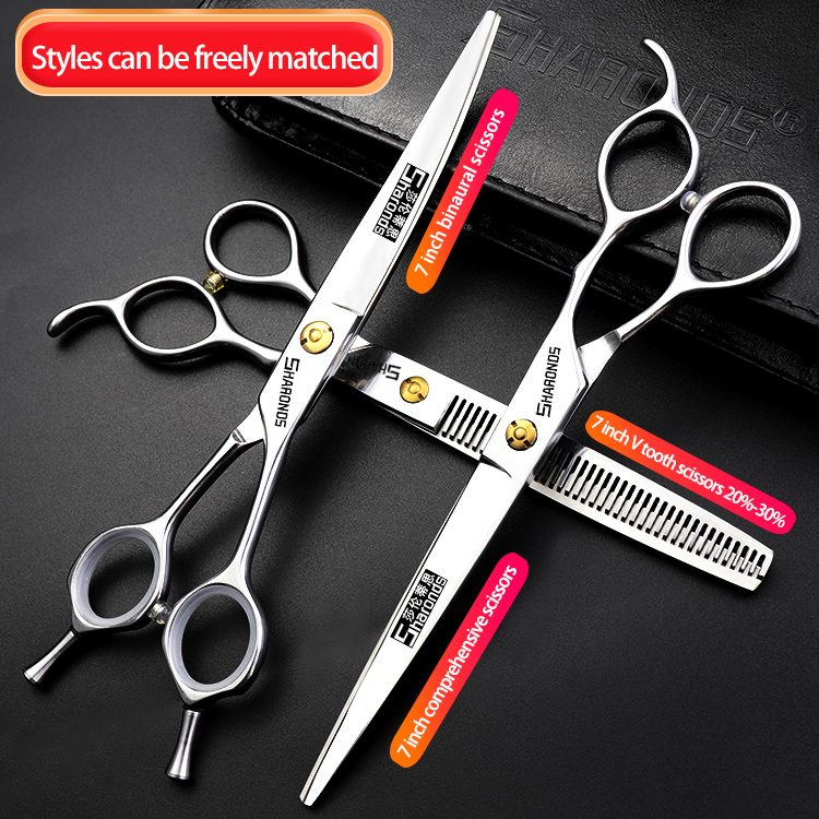 6/7/8/9 Inch hair cutting shears, Hairstylist Barber Scissors Set, Hairdressing long scissors, Hair Cutting Tools
