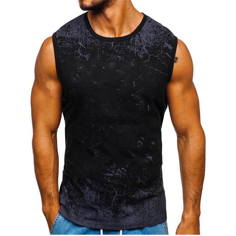 Camiseta sin mangas ajustada para hombre, camiseta deportiva de para gimnasio, culturismo, ropa de verano,