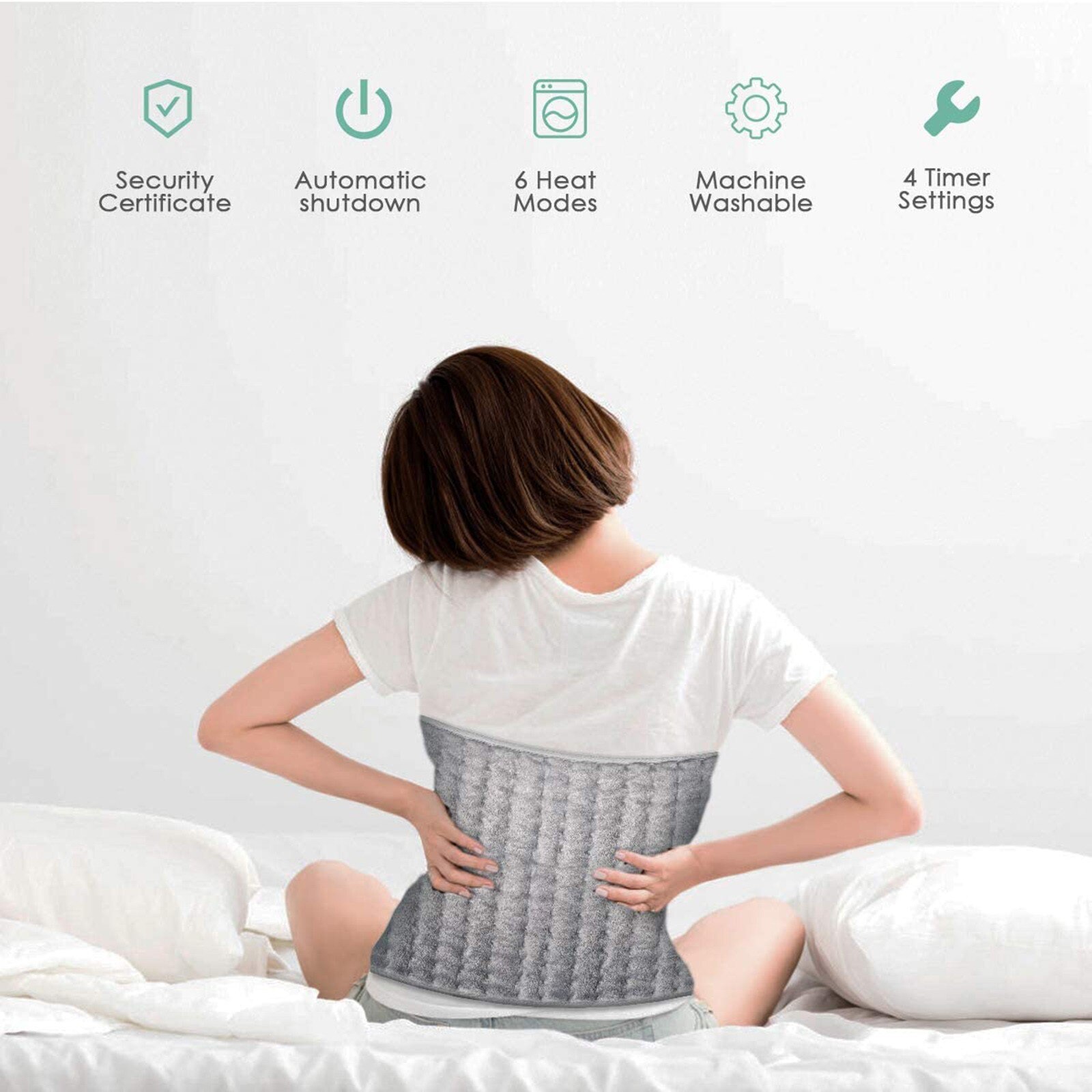 Physiotherapy Heating Pad Electric Blanket Relief Pain Relax Muscle 6-level Electric Heat Therapy For Neck Abdomen#3