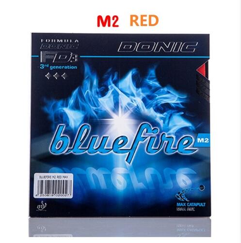 Donic Originele Blue fire M1/M2/M3 Bluefire Pips-in BLAUW SPONS Tafeltennis Rubber Sterke Spin puistjes In Ping Pong Rubber: M2 red
