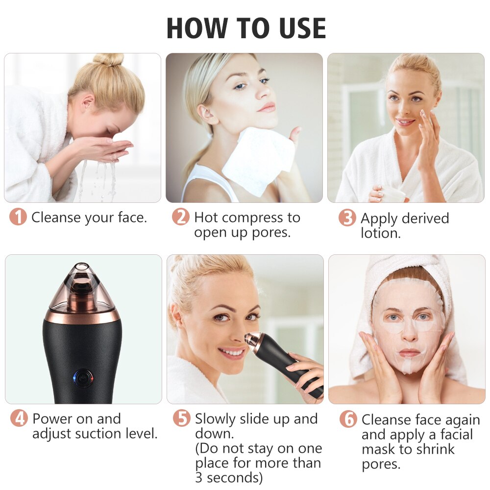 Elektrische mee-eter verwijderaar, gezichtsreiniger, poriën stofzuiger, acne, puistjes zuigmachine, 4 in -in-1 body guasha cupping massage