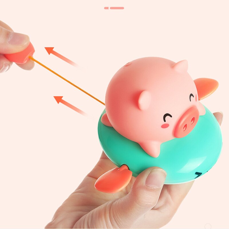 sommer Nette Schwein Schwimmen Wind-hoch Spielzeug Baby freundlicher bat Spielzeug Wasser sprühen Wasser Schwimm Spielzeug