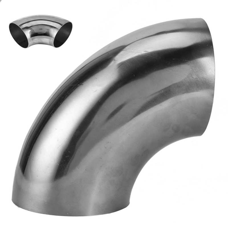 Car 4in Stainless Steel Exhaust Pipe 90 Degree Bend Elbow Pipe Polishing Surface Universal Exhaust Pipe Arrivals
