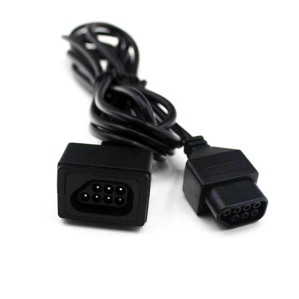 2 pièces 7 Broches pour Manette NES Câble De Rallonge pour NES Joypad 8 bits Système Cordon