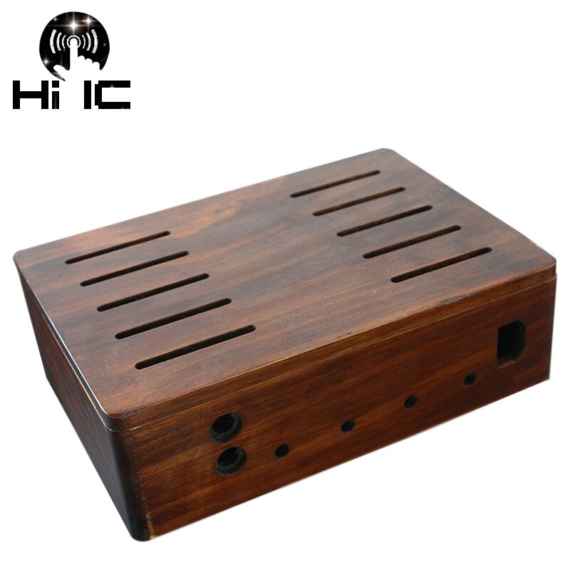 Træ chassis forstærker træ kasse trækasse kabinet diy hus mini amp kasse/ forforstærker kasse/ psu chassis 1875