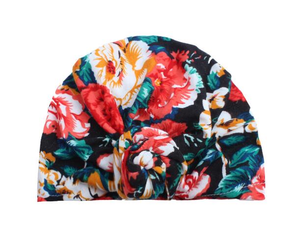 On 1 stk børn vinter varme hatte indien kasket til børn turban hatte solid afslappet skullies hue pige hoved wrap boheme kasket: 7