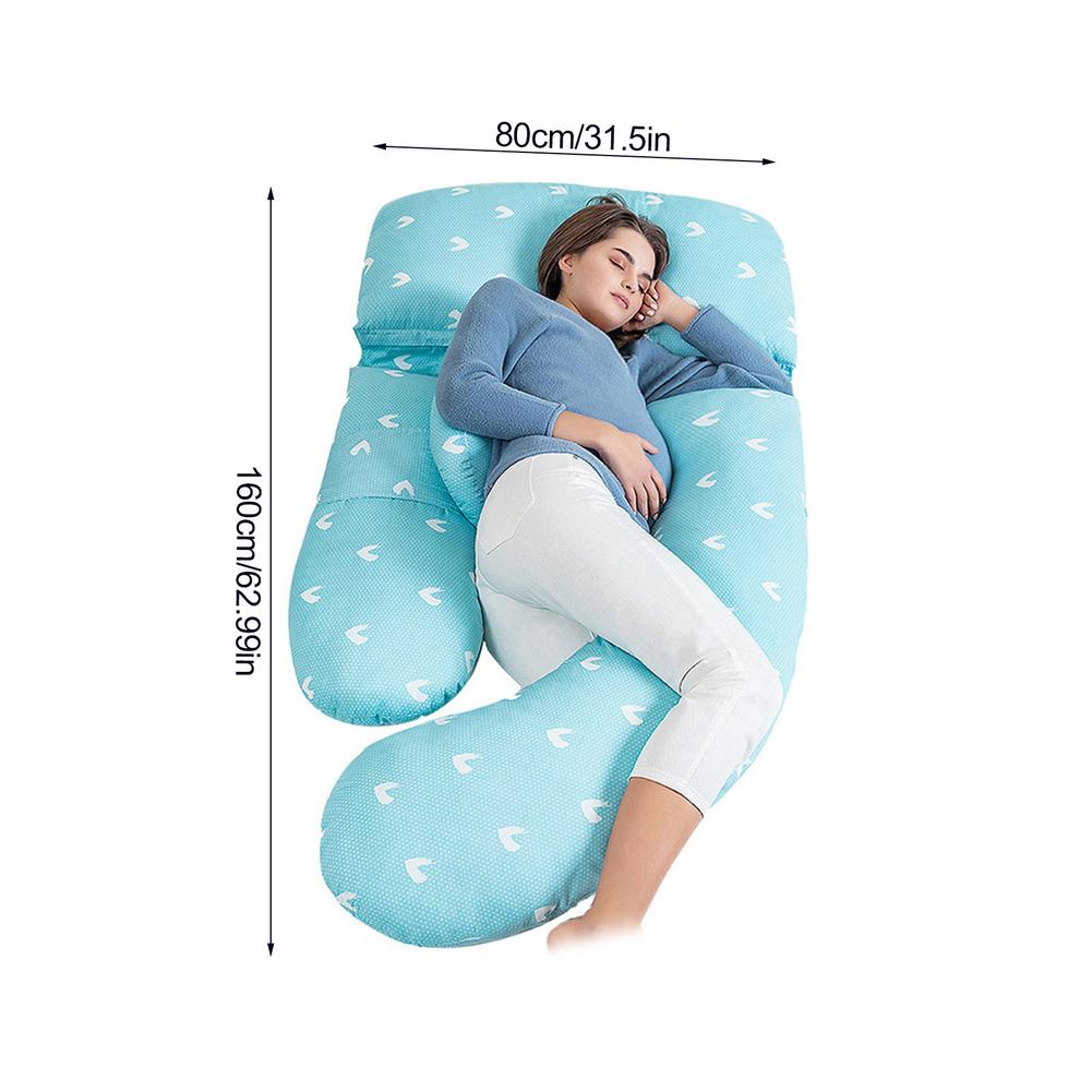 Multifunctional Cotton Maternity U Shaped Oversized Pillow Soft