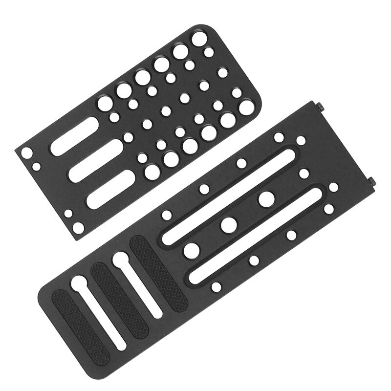 Universal- Mini Einzelne Vertikale Klöppel Schnell Montieren L Platte Reines Schwarz Volles Aluminium Kamera Griff Rechts Winkel Platte