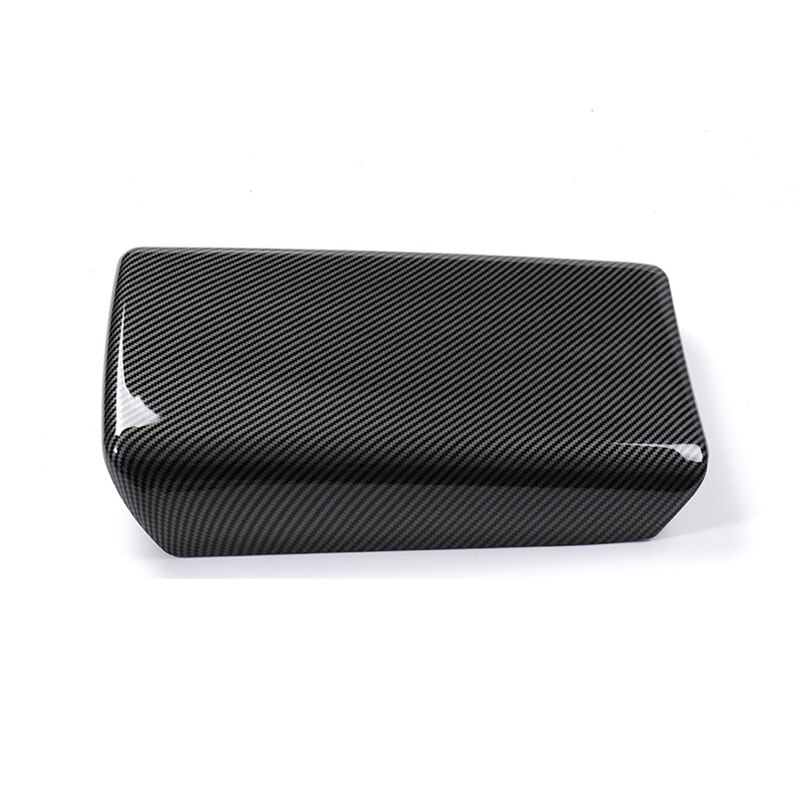 Car Center Console Armrest box Frame cover sticker For Tesla model 3 Car Interior ABS carbon fiber Decorative stickers
