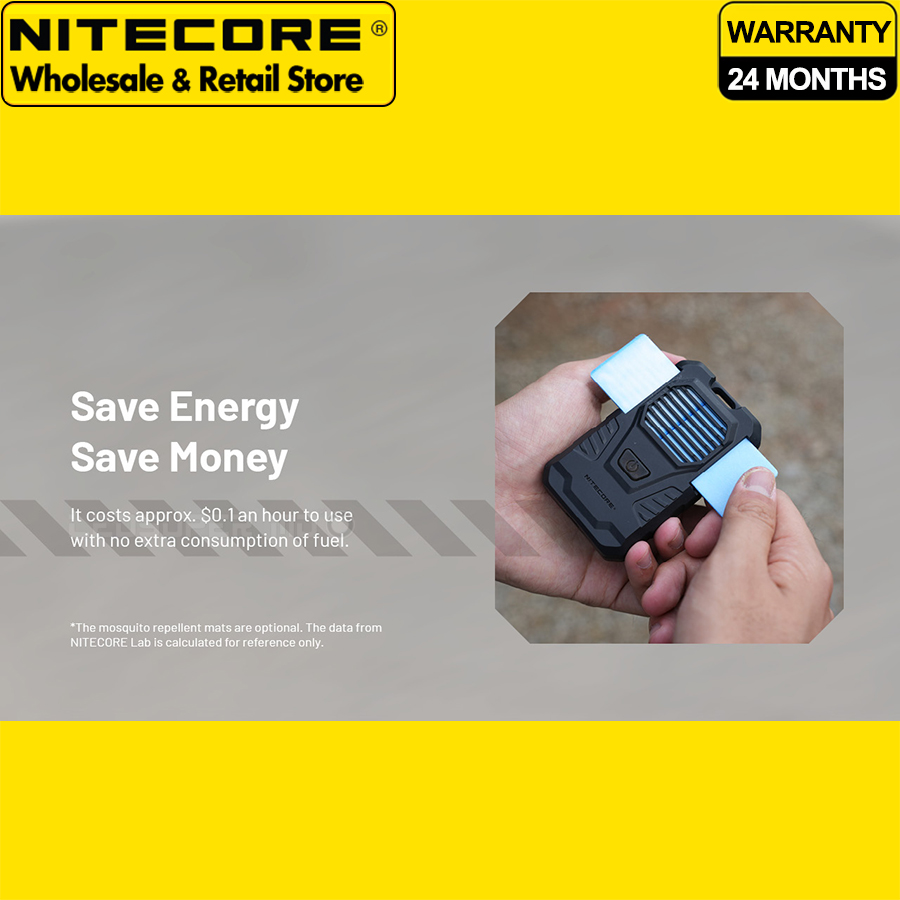 Nitecore emr 06 tac bärbar elektronisk avskräckare för sommarcamping