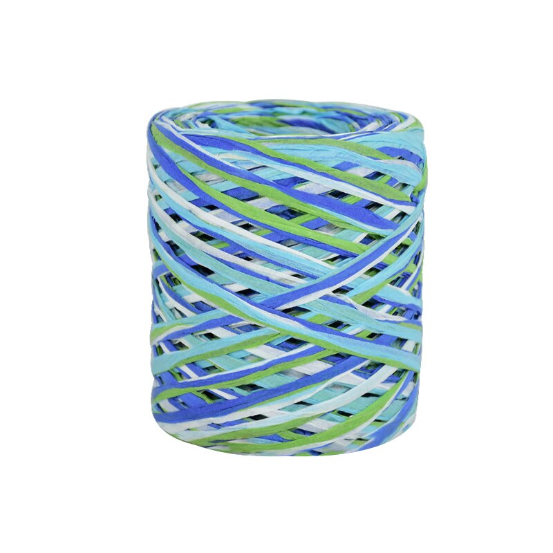 200m/Roll Hand-knitted Lafite Raffia Straw Paper Cord Ribbon For Wedding Birthday Party Packaging Box Craft Twine Belt Rope: B15