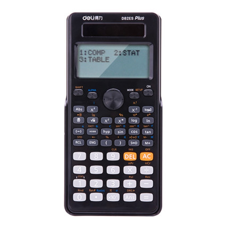 Desktop Dual Power 252 Kinds Function Scientific Calculator Solar+Battery Power 12 Digital 2-Line LCD Display