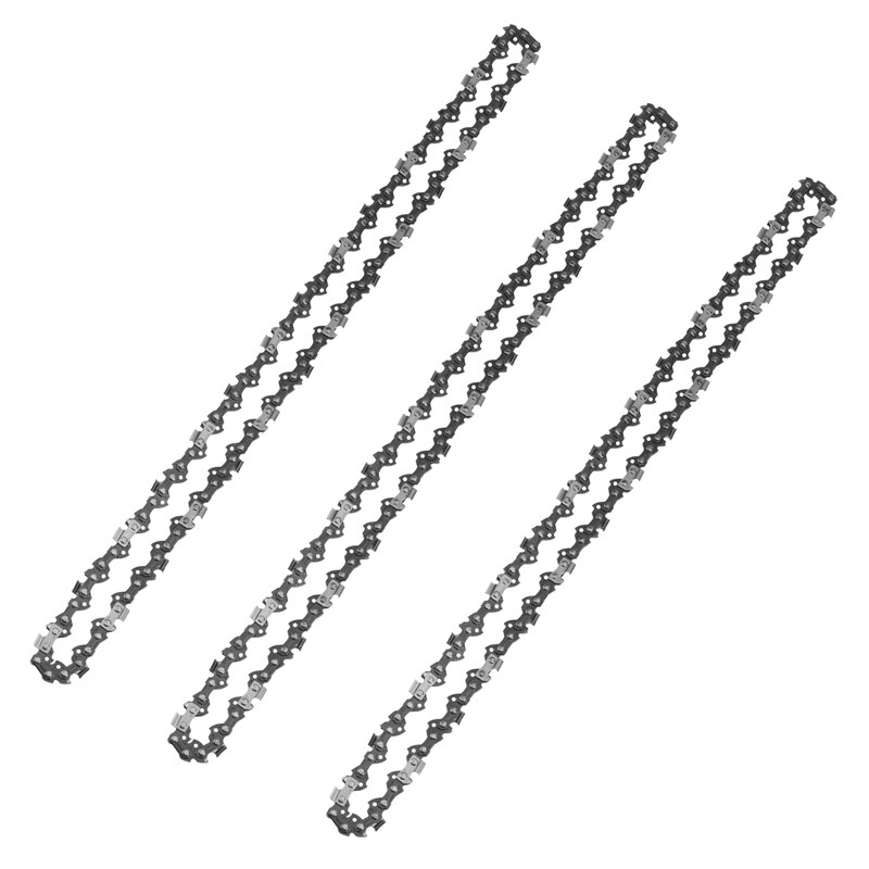 1 st/1 set 4 Inch Kettingzaag Ketting 1/4 .043 28 DL Semi Beitel Elektrische Kettingzaag Ketting Met for Bar Gids Onderdelen Hout Tak Snijden (Color : 4Inch Chain Set 1