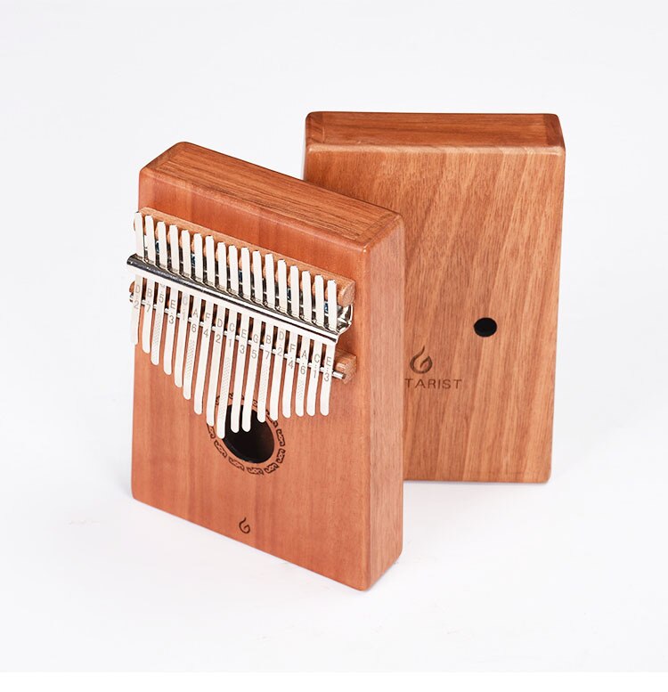 17 Key Kalimba African Solid Mahogany Thumb Finger Piano Sanza 17 keys Solid Wood Kalimba Mbira Thumb with Accessories: 1