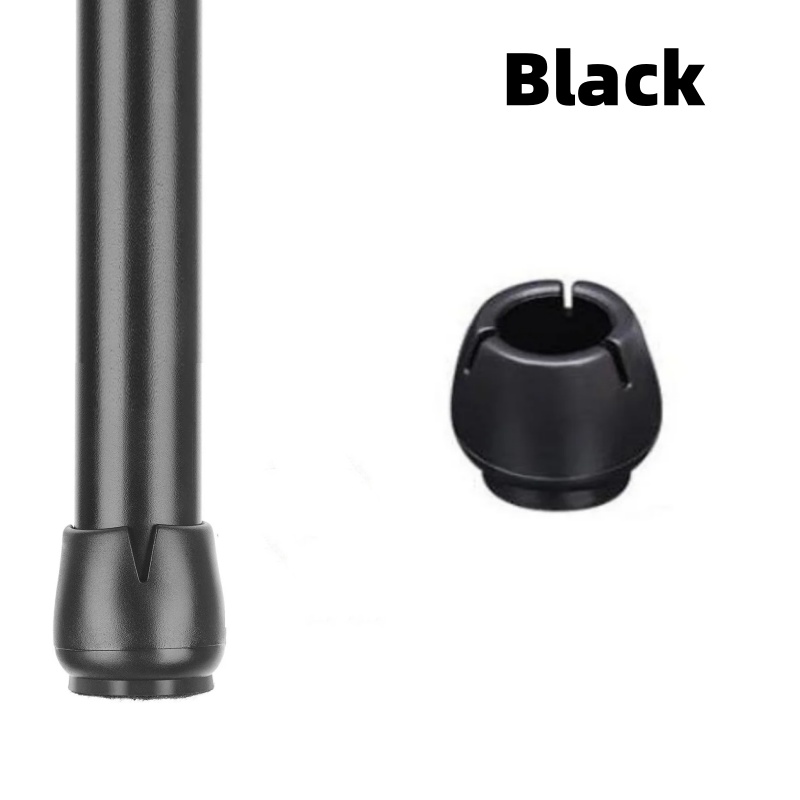 Bouchon de pied de chaise antidérapant en caoutchouc, 16/24 pièces, empêche les rayures, réduit le bruit, protecteur de sol en bois, étanche, Anti-moisissure, pièces de meubles: L / Black / 24 Pcs