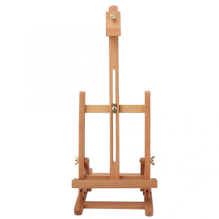 Small Wooden Adjustable Tabletop H-Frame Easel Studio Artist Display Stand Drawing Board Easel