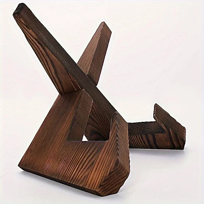 1pcs Wooden Cookbook Stand Flat Stand Base Kitchen Cookbook Stand Reading Stand Wooden Record Stand