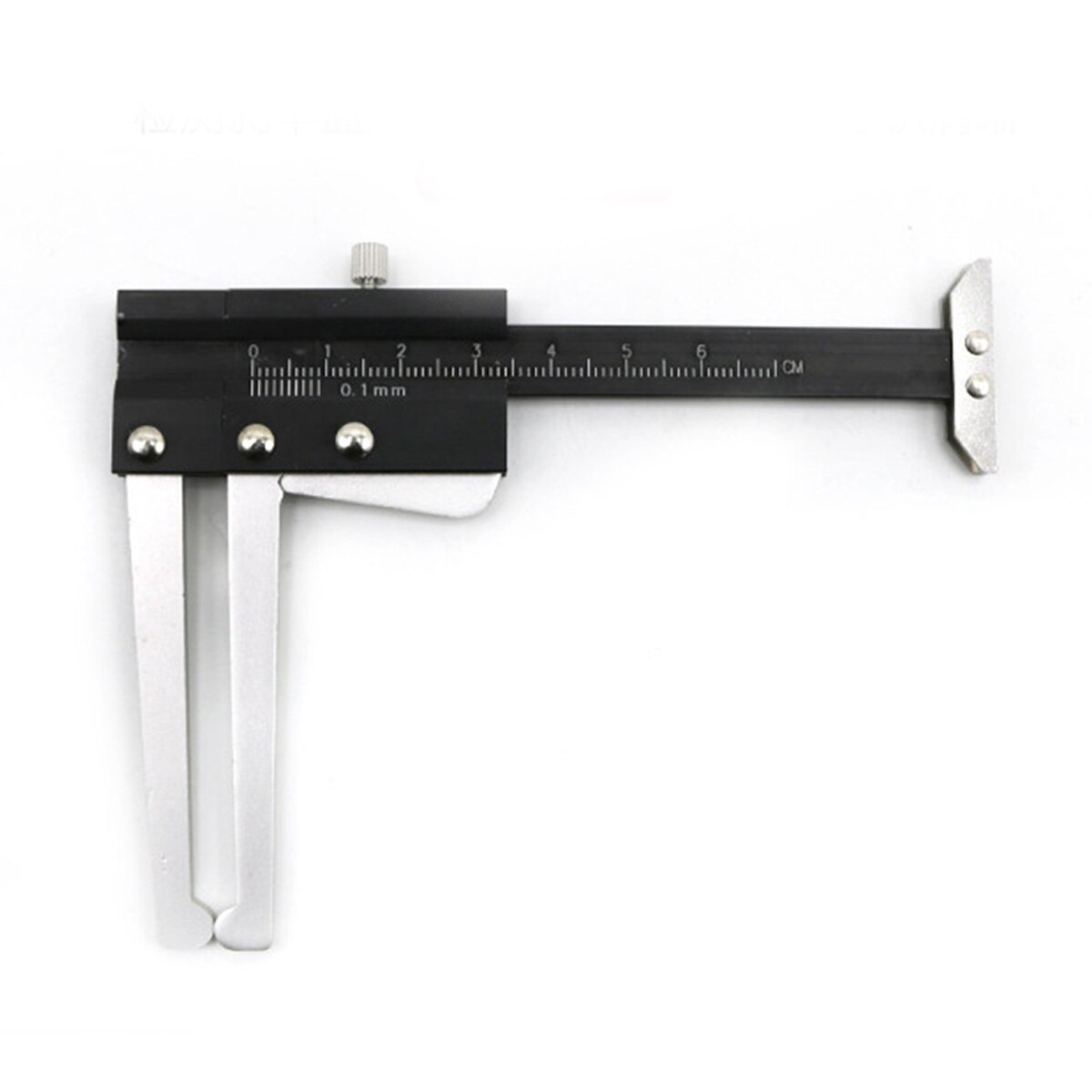 ZEAST Aluminium Reifen Reifen treten Tiefe Messgerät + Bremsscheibe 0-60mm Vermesser Werkzeug Dicke Lineal Sauerei werkzeug Sattel