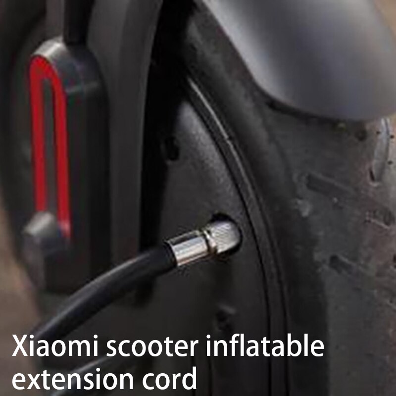 Xiaomi scooter ventil extende gasforlængerør legering silikone gasfyldt forlængerrør xiaomi  m365 tilbehør