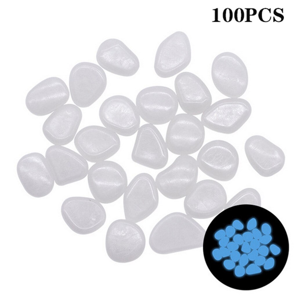 Pierres lumineuses qui brillent dans le noir, 100 pièces, rochers pour Aquariums de jardin, décoration pour passerelle