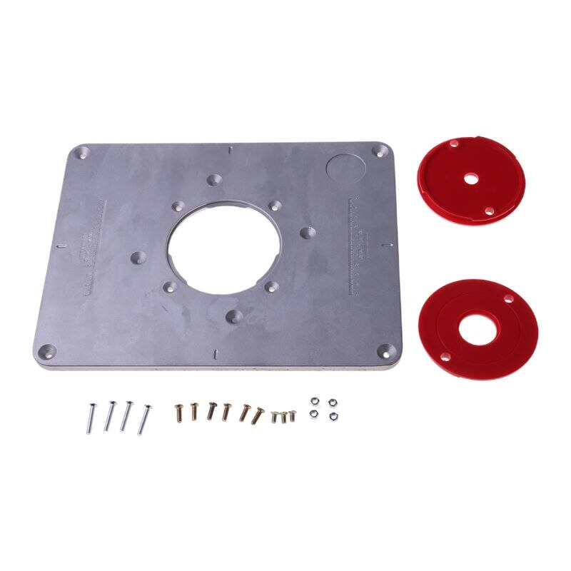Aluminum Router Table Insert Plate Trimmer Engraving Machine Woodworking Bench WXTC