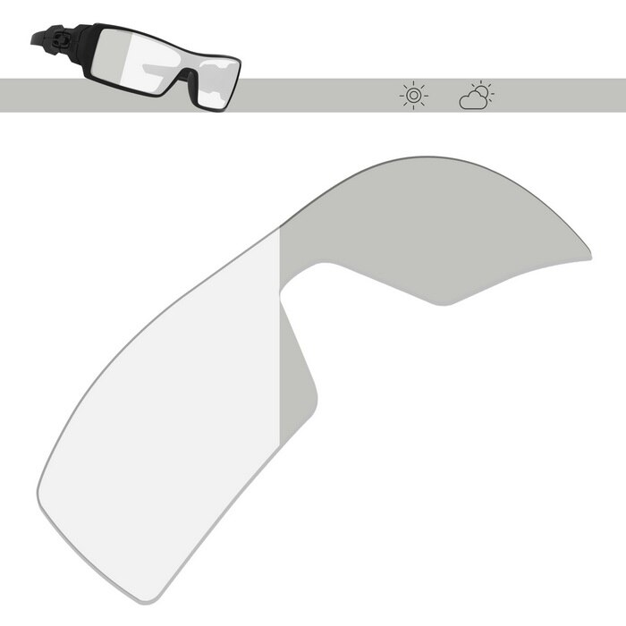 Glintbay Polarized Replacement Sunglasses Lenses for Oakley Oil Rig-Multiple Options: Photochromic Clear