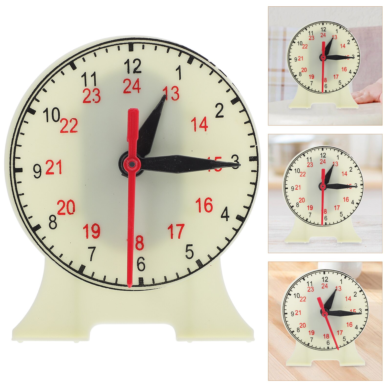 Early Learning Clock Teaching Clock Model Early Education Clock Model Clock for Kids: White