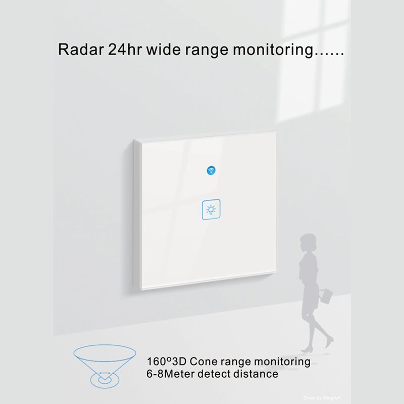 WiFi inteligente pared Interruptor táctil con Sensor de movimiento tableta amortiguador Tech accesorio beige Rojo Negro compruebe Tartan tableta amortiguador pandilla interruptor de la luz de 220V de casa inteligente apoyo aplicación EWeLink Alexa de Google