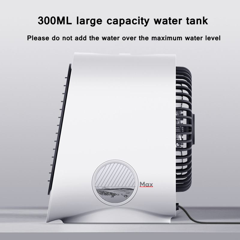 Zomer Apparaat Bureau Mist Spray Airconditioner Ventilator Met Led Nachtlampje Voor Thuis Kamer Stille Usb Water Luchtkoeling Elektrische fan