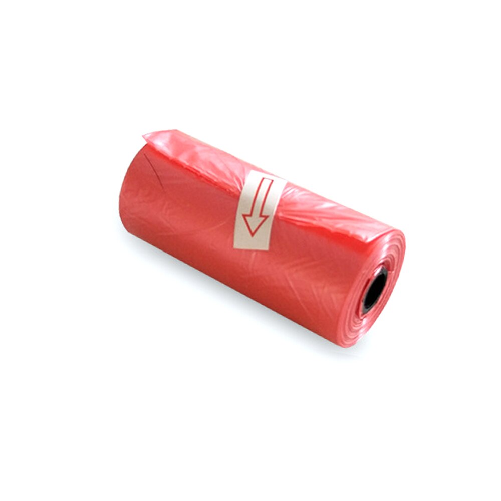 Bolsas de basura para residuos de mascotas, para exteriores, hogar, recarga, 15 Uds./rollo: red 15pcs a roll