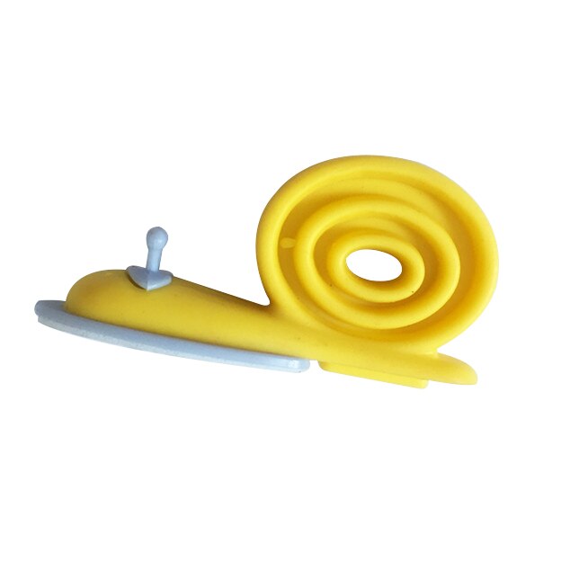 Soft Plastic Baby Home Safety Door Stopper Baby Safety Cute Safe Cartoon Snail Shape Door Stop Anti-pinch Hand Child Protector: Yellow