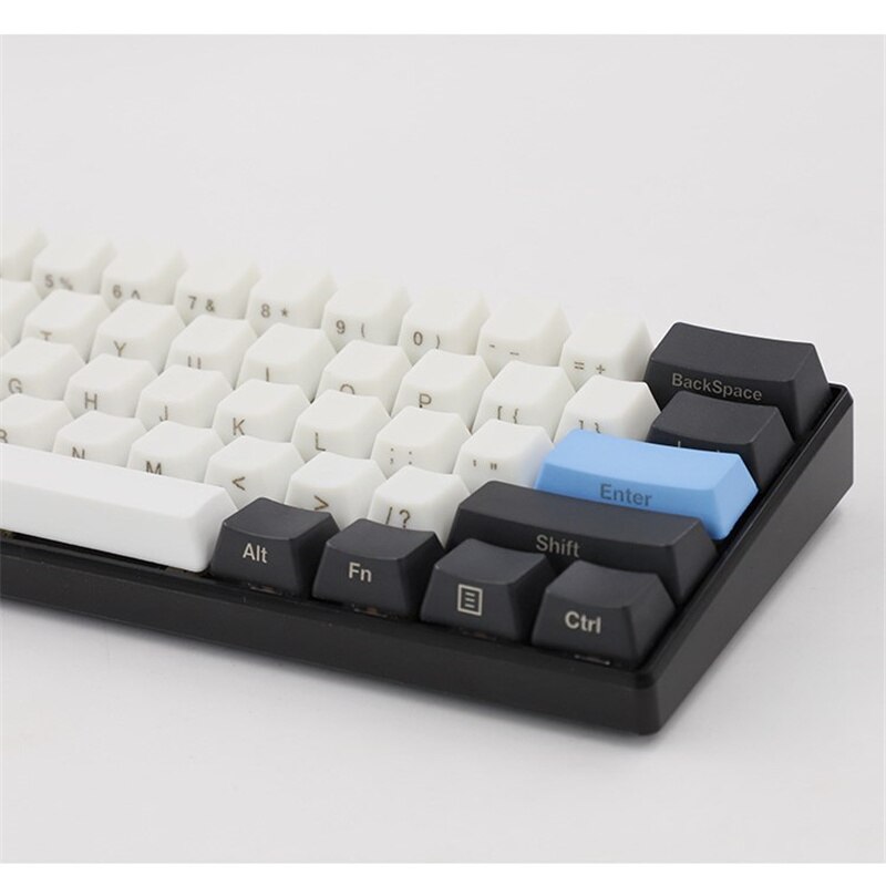 PBT Keycap Set - 61 Keys - Side Print & Front Print Options - For Cherry MX Mechanical Keyboards